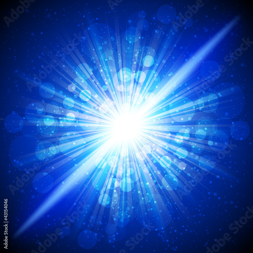 Background with a flash of the explosion