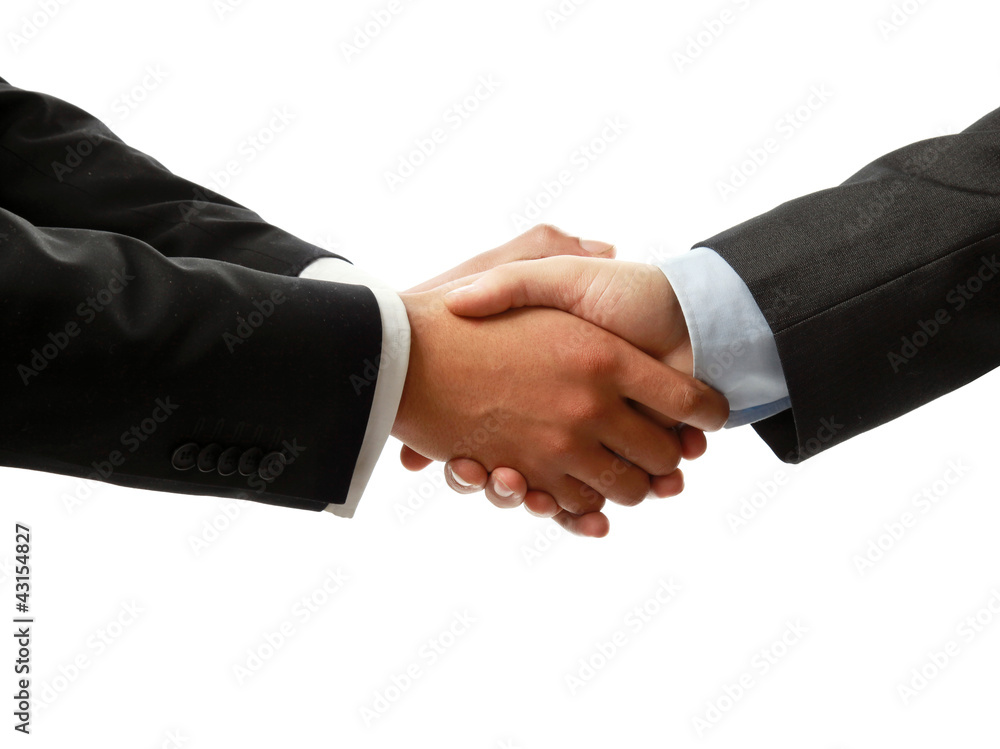handshake isolated on white background handshake isolated on white background