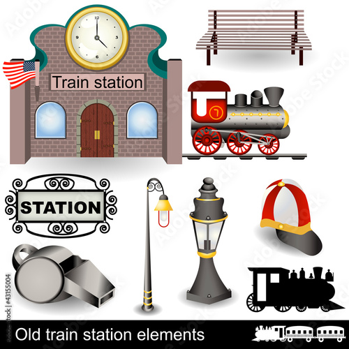 Old train station elements