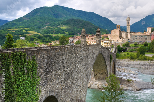 Hunchback Bridge. Bobbio. Emilia-Romagna. Italy. photo