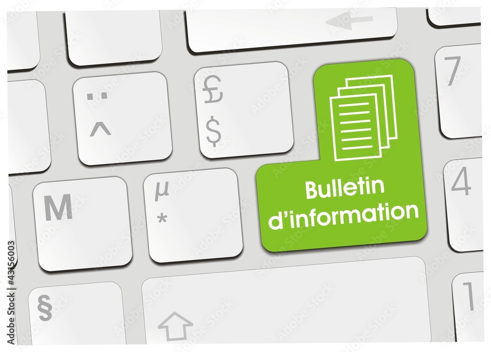 clavier bulletin d'information clavier bulletin d'information