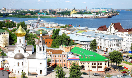 Obraz na plátně Summer view oldest part Nizhny Novgorod Russia