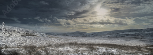 Fotografie Winter Moorland panorama