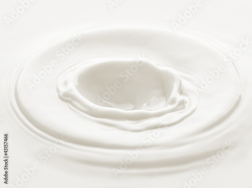 Milk. Template for the falling in the milk of berry