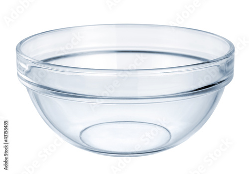 Glassware. Empty bowl on a white background