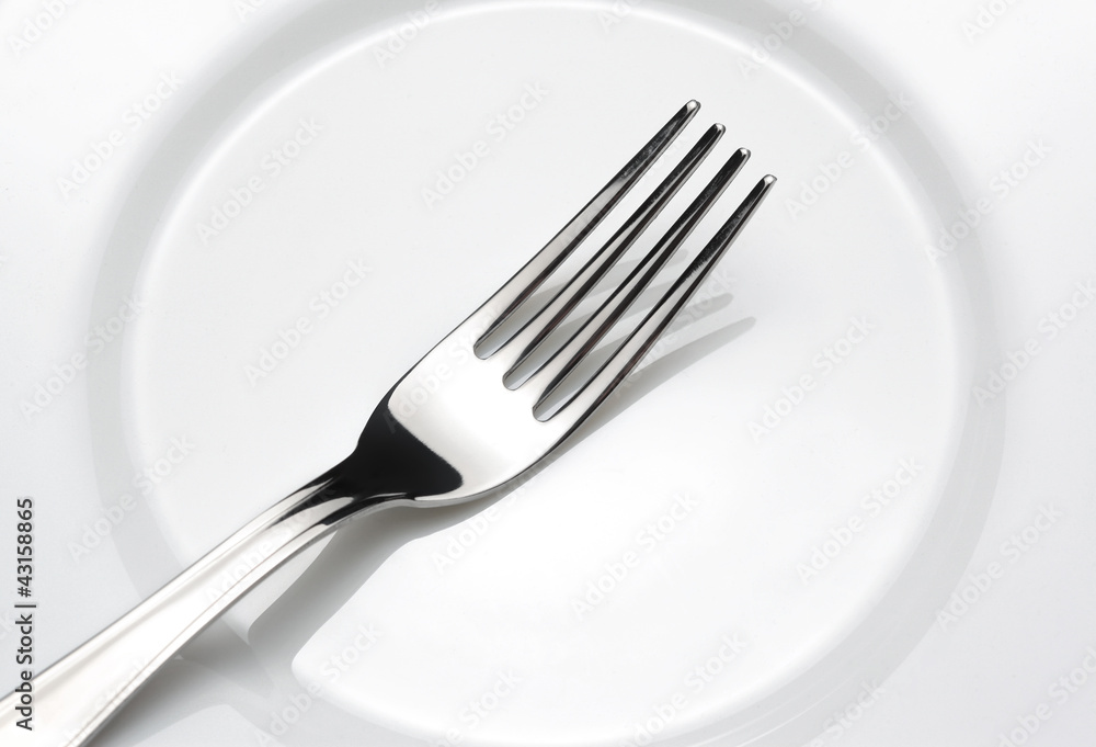 Fork is on the plate Fork is on the plate