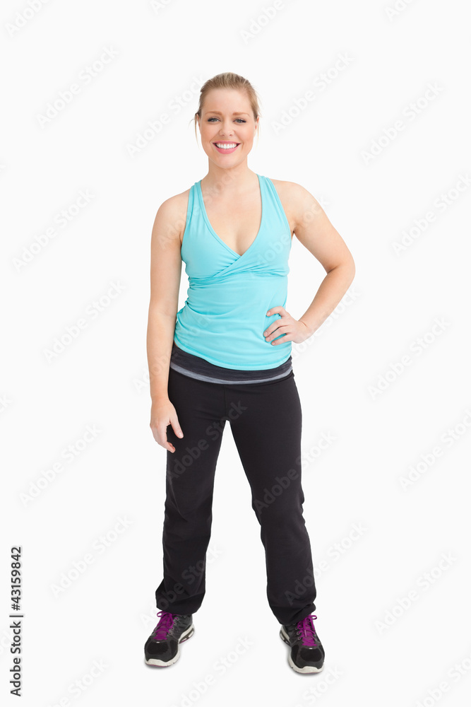 Woman with a hand on her hip Woman with a hand on her hip
