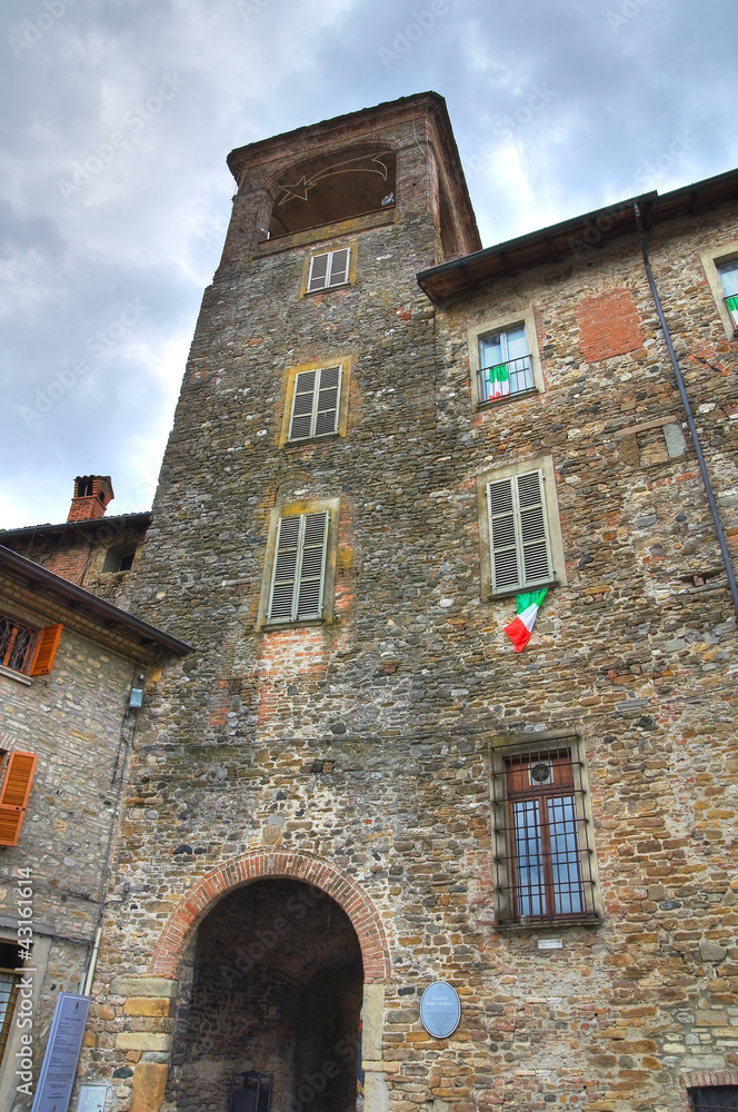 Anguissola Castle. Travo. Emilia-Romagna. Italy.