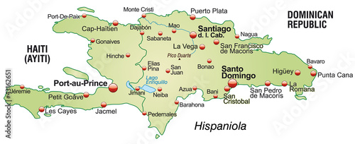 Landkarte von Hispaniola