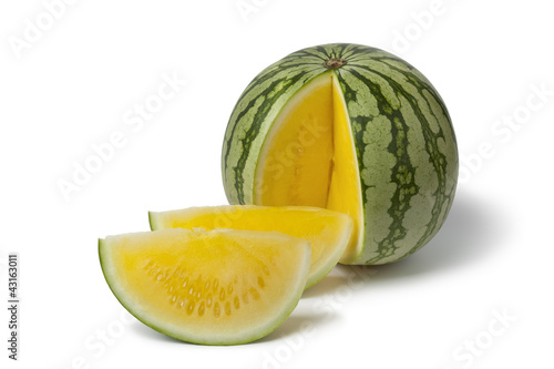 Seedless yellow watermelon