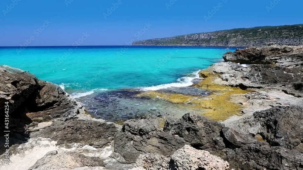 beautiful rocky beach in balearic islands beautiful rocky beach in balearic islands