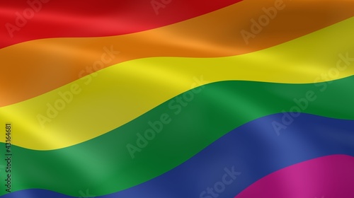 Sticker Gay pride flag