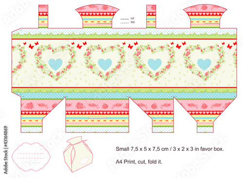 Gift box template
