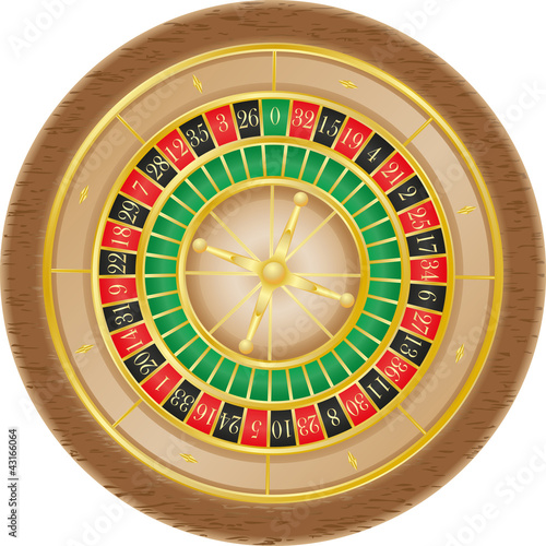 roulette casino vector illustration