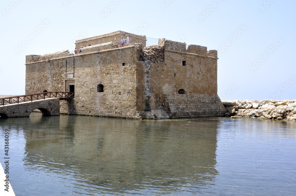 Cipro. Cyprus. Castello di Paphos al porto Stock Photo | Adobe Stock