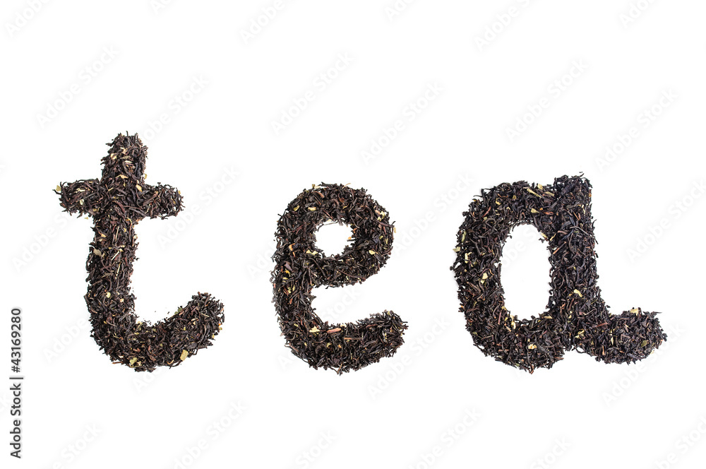 Drawing from the dry tea leaves Drawing from the dry tea leaves