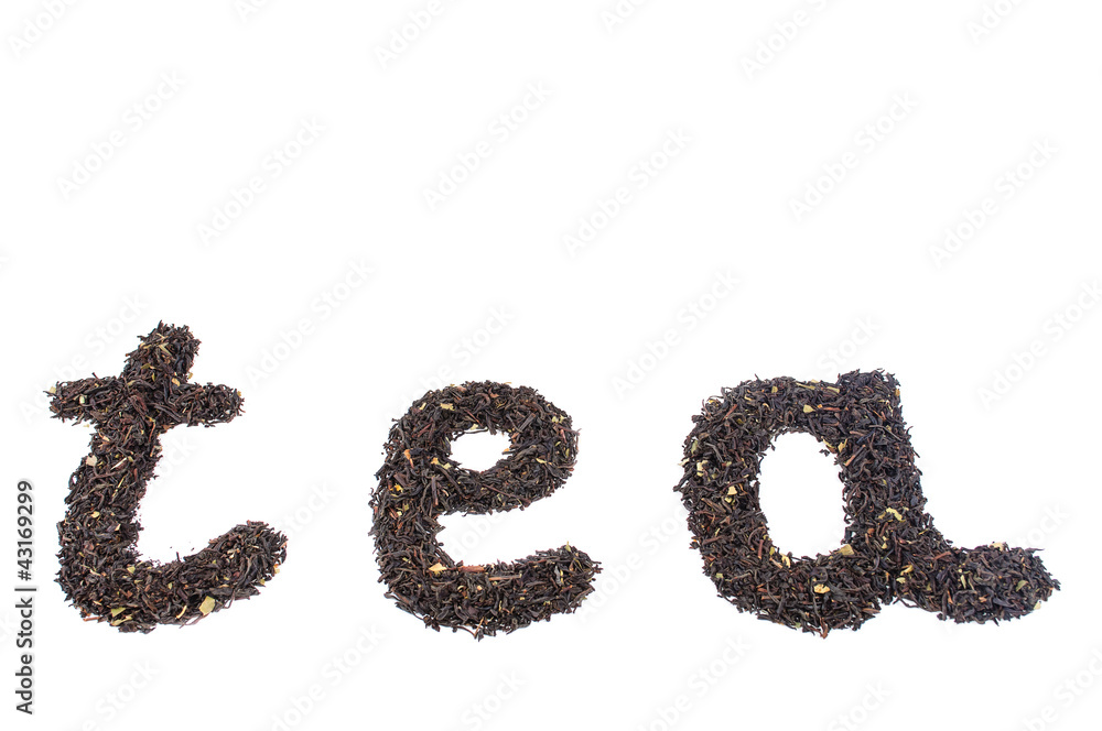 Drawing from the dry tea leaves Drawing from the dry tea leaves