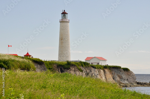 Cap des Rosiers Lighthouse, Quebec, Canada photo