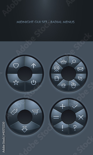 Vector GUI Set - Radial Menus