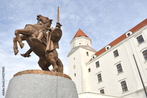 Photography Slovacchia. Statua di Svatopluk a Bratislava