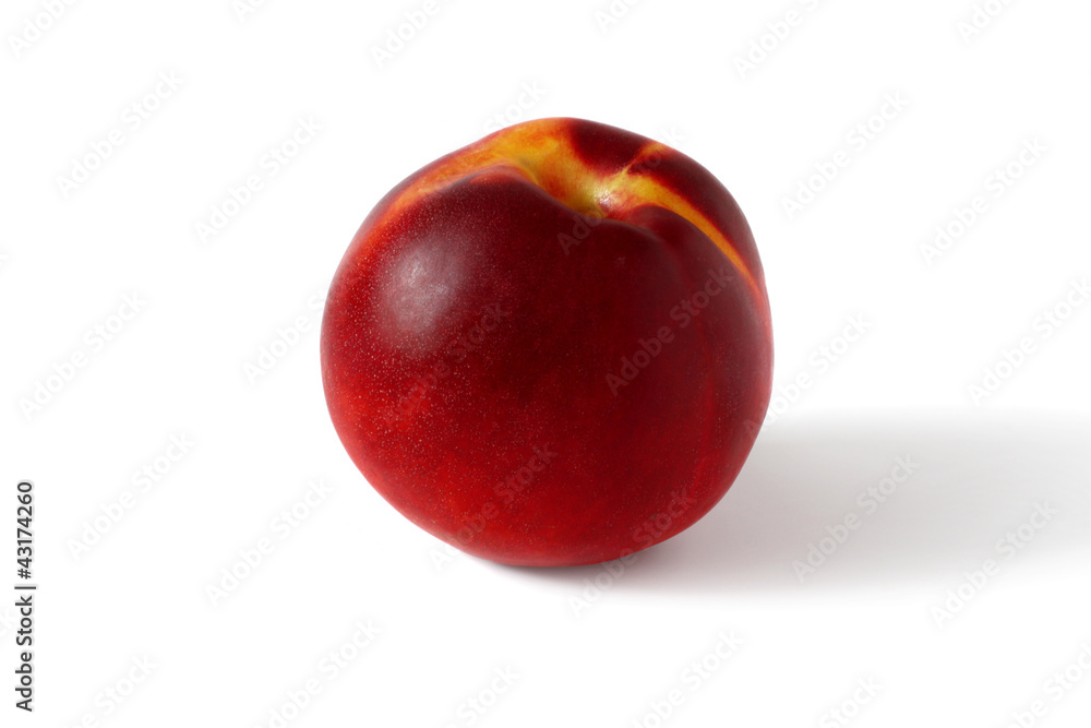 ripe peach isolated on white ripe peach isolated on white
