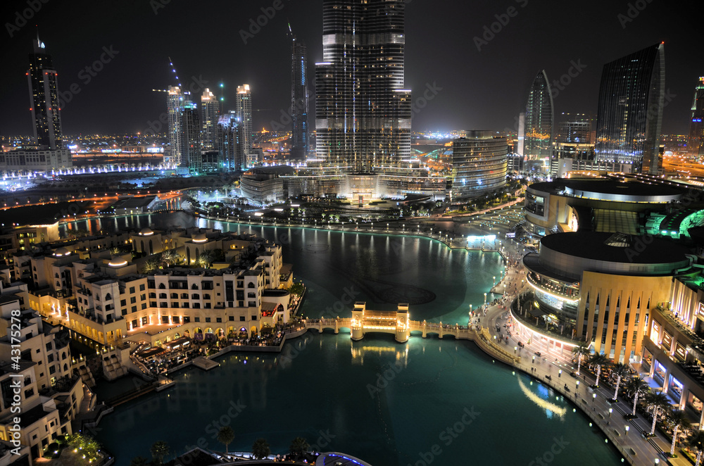 Dubai Downtown with Burj Khalifa