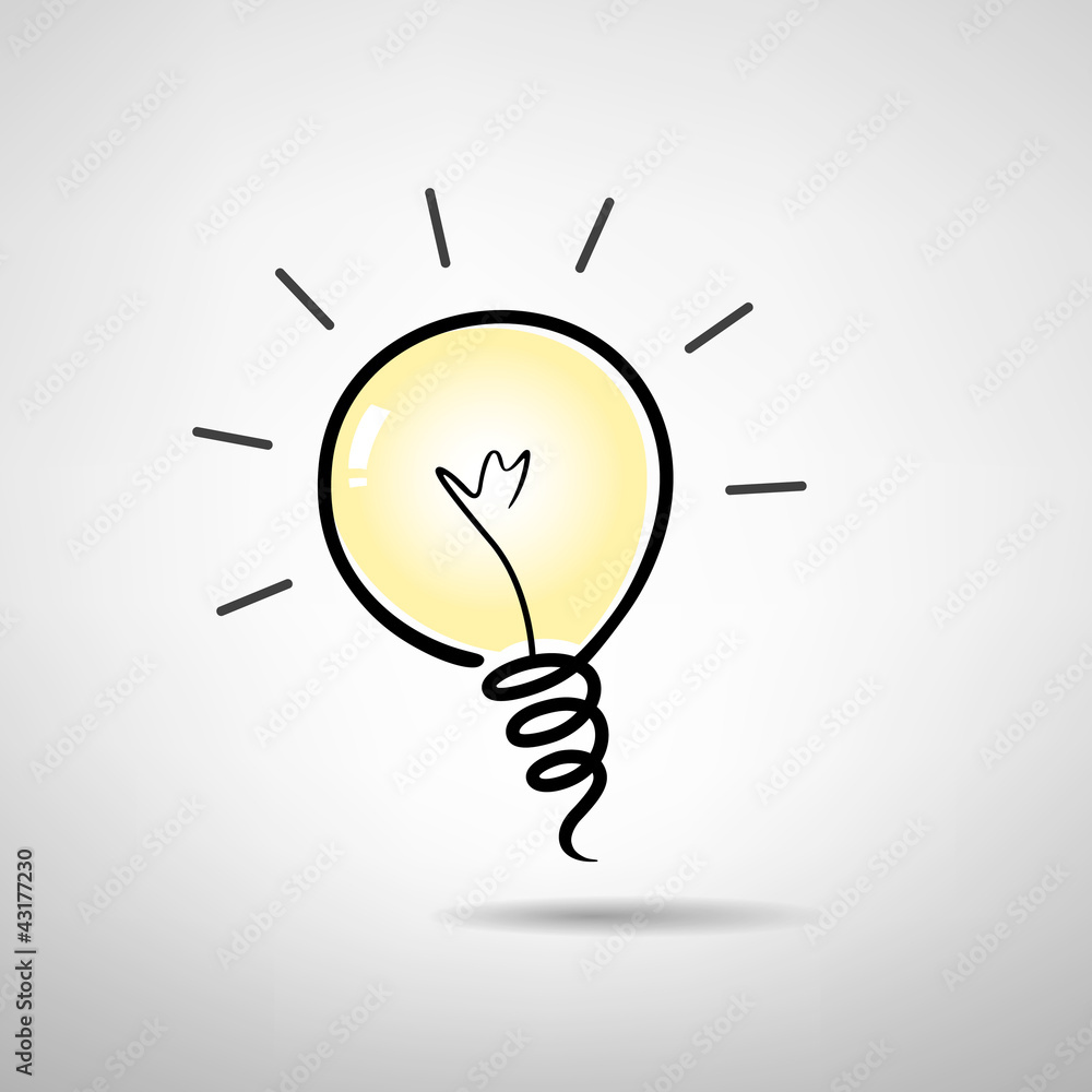 light bulb idea, vector illustration light bulb idea, vector illustration