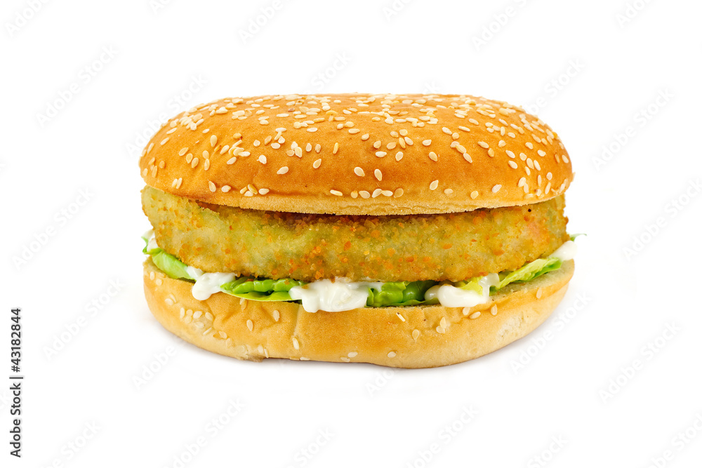 Vegetarian Burger could also be Chichen burger Vegetarian Burger could also be Chichen burger