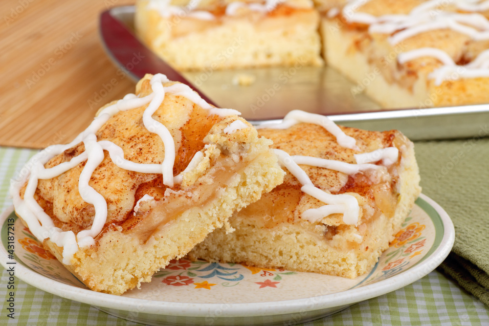 Fototapeta premium Apple Cake Bars