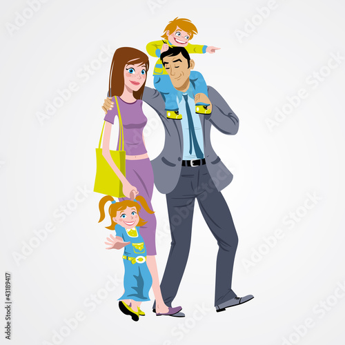 illustration famille