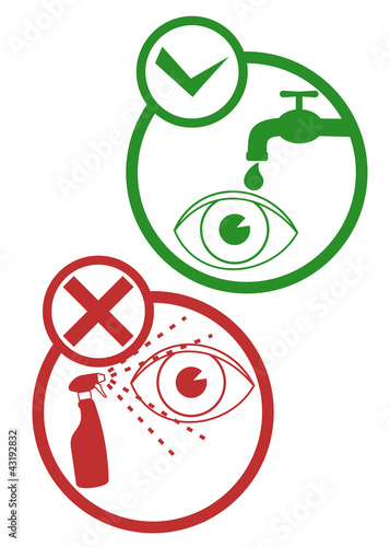 Eye security sign