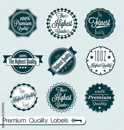Vector Set: Premium Quality Labels