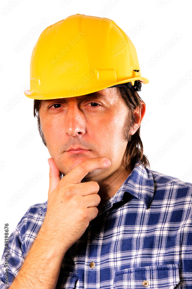 Thinking worker Thinking worker