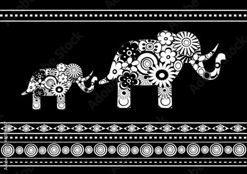 Photography Two elephants
