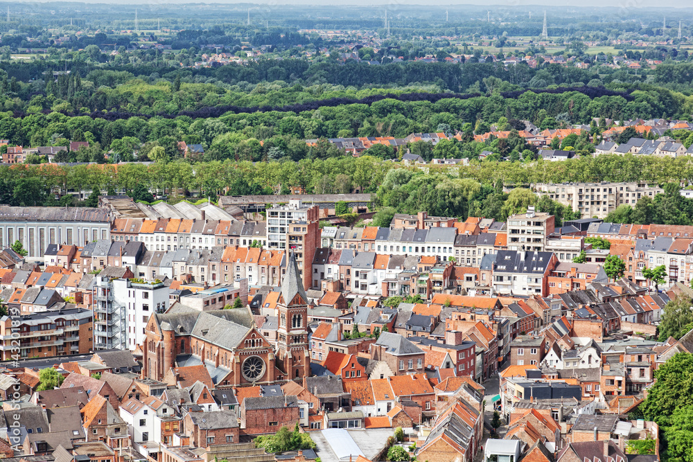 View of the city of Malines (Mechelen)  Belgium