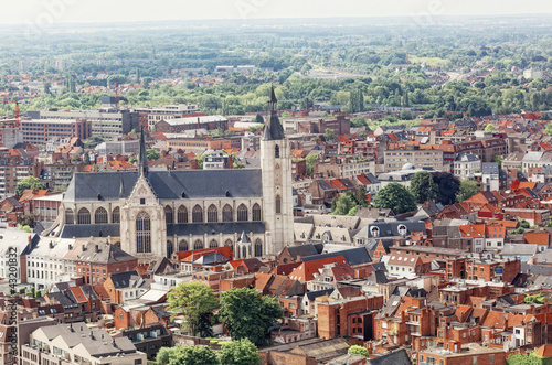 View of the city of Malines (Mechelen) Belgium
