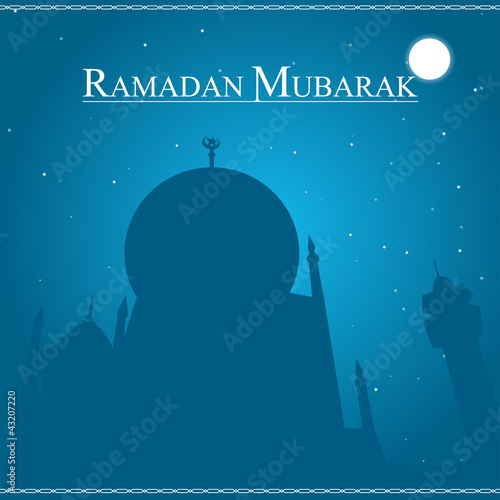 Ramadan Mubarak islamic Greeting Card