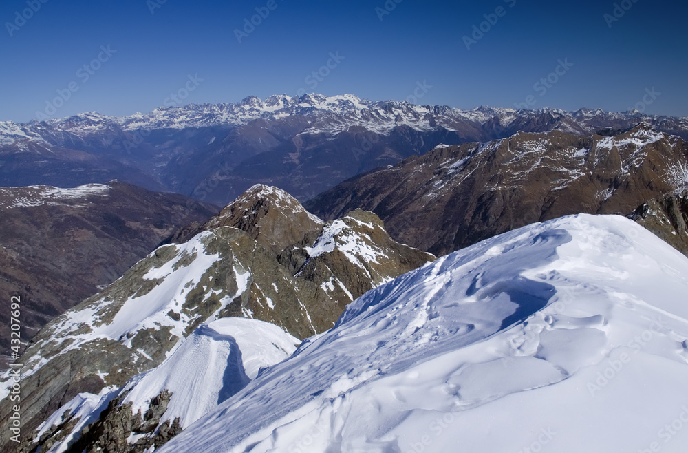 Alps mountains view