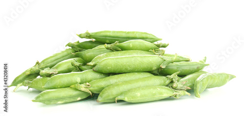 Wallpaper Mural Green peas isolated on white Torontodigital.ca