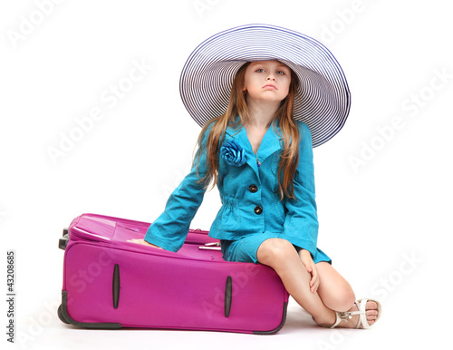 Portrait of little girl wit...