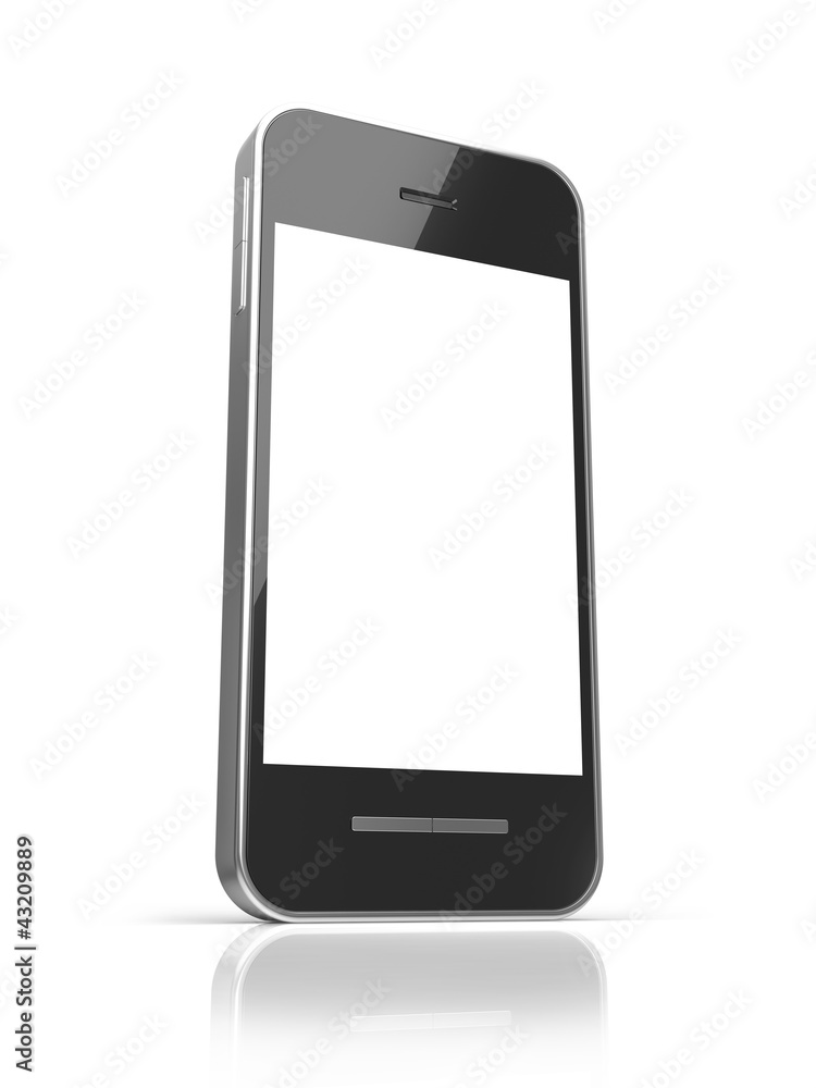Black smart phone Black smart phone