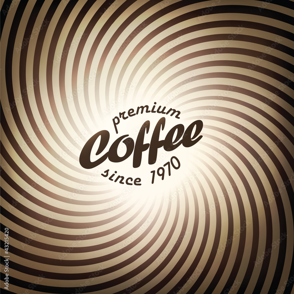 Obraz premium Abstract coffee background design template. Vector, EPS10