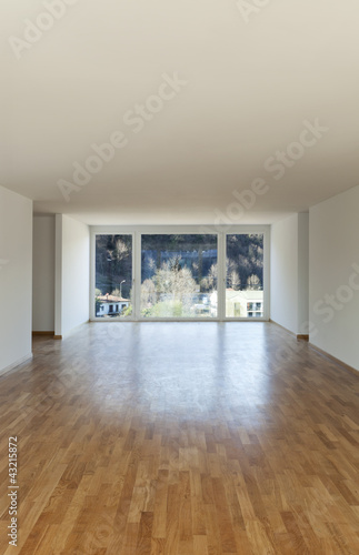 Wallpaper Mural New apartment, interior, empty room with large window. Nobody inside. Torontodigital.ca