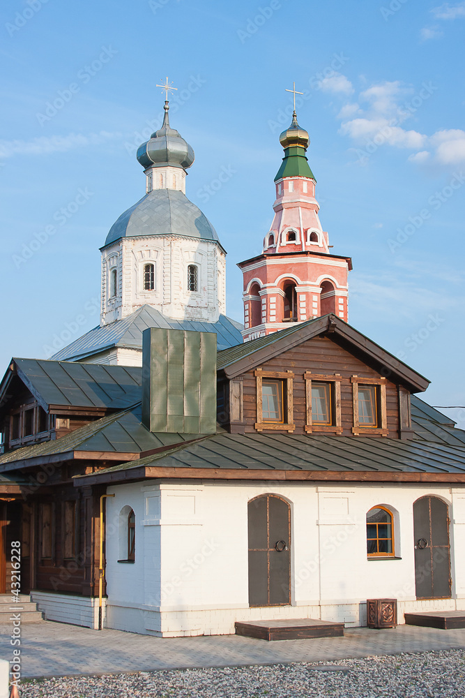 church on a background blue sky, Vladimirskiy area, Russia