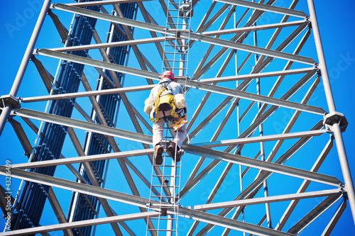 Fotografía Climber on the cell tower