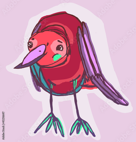 cute cherry birdie