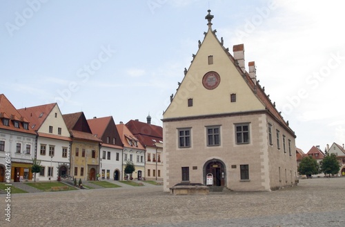 town hall and old houses in Bardejov