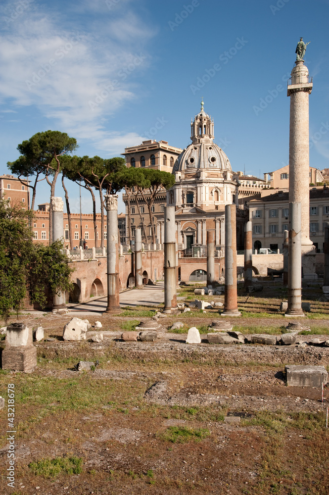 Rom Piazza Venezia mit Forum Romanum