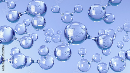 Fotografia Molecules of Water