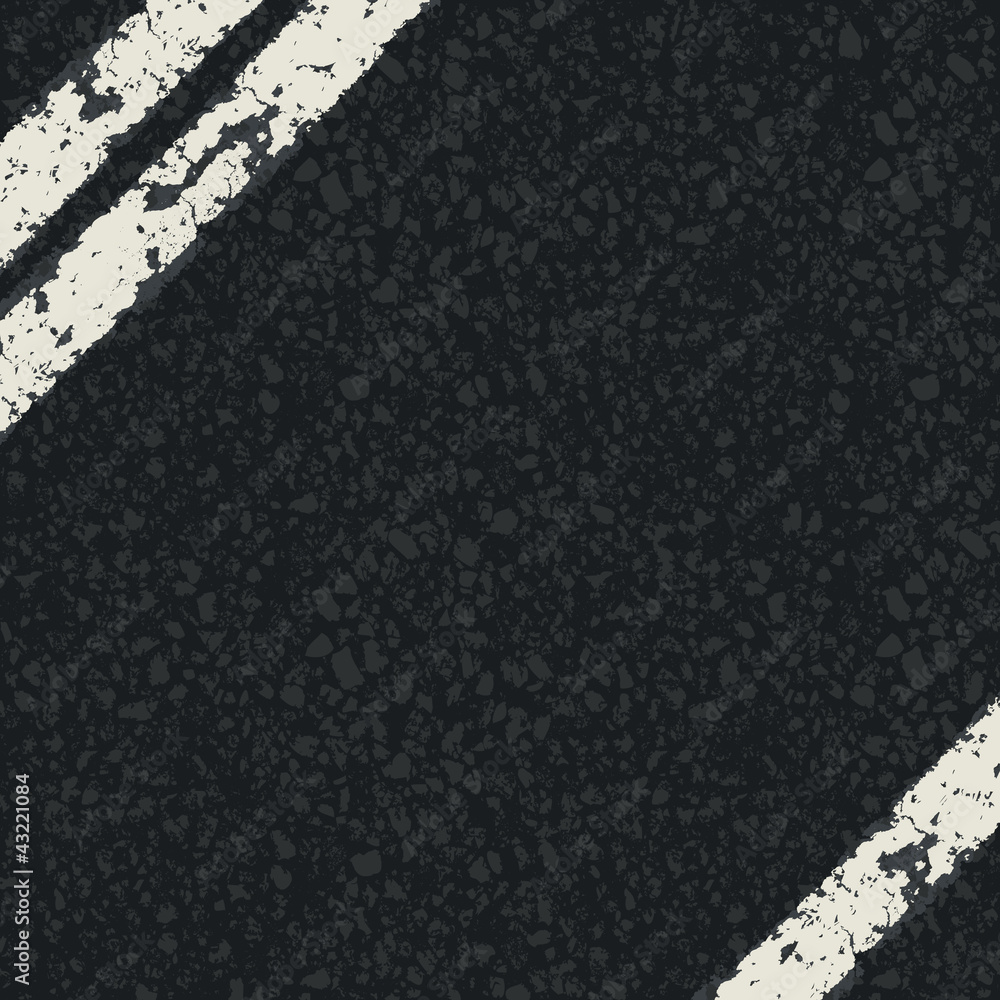 Fototapeta premium Fragment of asphalt road. Vector, EPS10